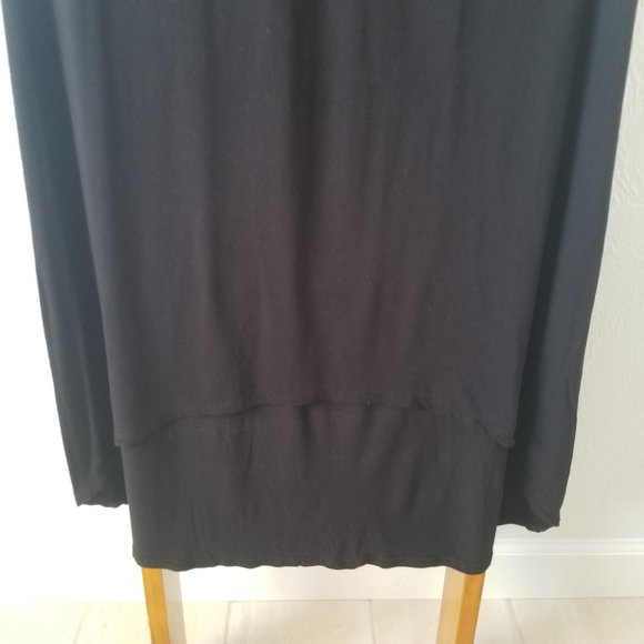 BCBGMaxazria Black Tee Shirt Dress Sz Small - Picture 4 of 5